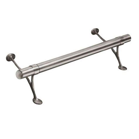 Lido Designs 8 Ft Satin Brushed Solid Stainless Steel Bar Foot Rail