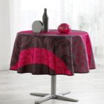 Nappe Ronde Anti T Che G Ometrie Fantaisie Rouge Nappe De Table