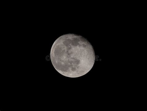 Waning Gibbous Moon 7th February 2023 Over Sussex Stock Photo - Image ...