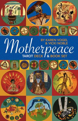 Purple Moon Mini Motherpeace Round Tarot Deck Book Set