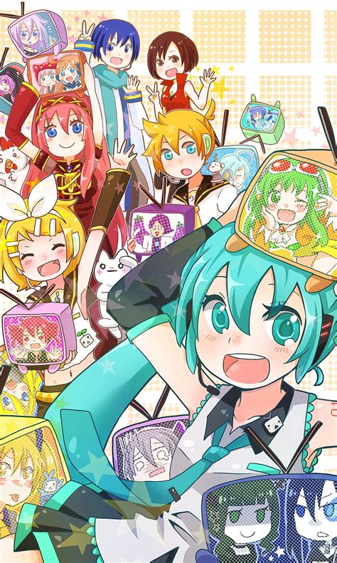 All The Vocaloid, gumi, kaito, len, luca, mako, miku, rin, HD phone ...