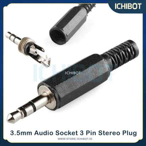 35mm Audio Socket Dual Channel 3 Pin Stereo Plug 35 Connector