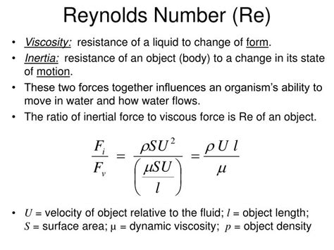 PPT - Reynolds Number (Re) PowerPoint Presentation, free download - ID:2701727