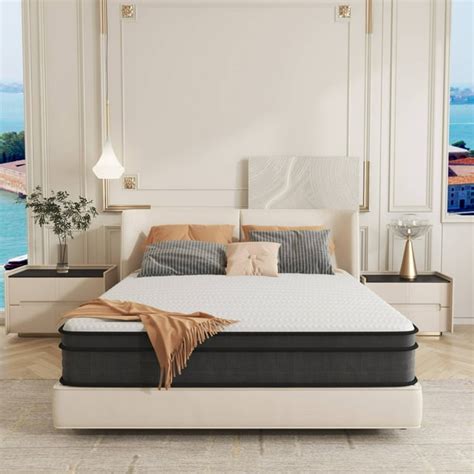 Queen Mattress 12 Inch Memory Foam Mattress Queen Size Innerspring Hybrid Mattress In A Box