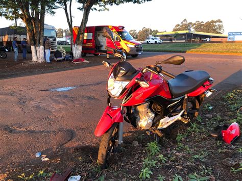 Motociclista Fica Ferido Em Acidente Na Marginal Da Rodovia Br No