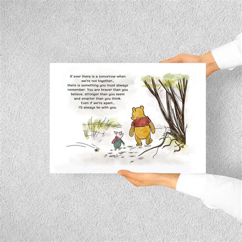 Classic Winnie The Pooh If Ever There Is A Tomorrow Quotes Etsy