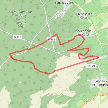 Parcours Marche C B La Montagne Vigneulles Les Hattonchatel