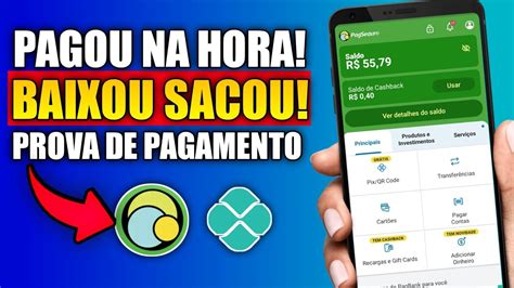 Pagou Na Hora Novo App Pagando Pelo Pagbank💸 Baixou Sacou App Para