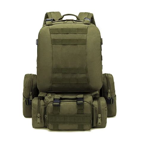 Mochila táctica militar 4 en 1 para hombre bolsa táctica deportiva