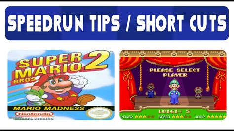 Super Mario Bros 2 Speedrun Tips And Short Cut Locations 9 Youtube