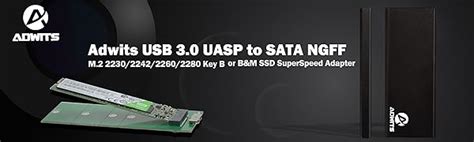 Adwits Usb Gbps Uasp To M Sata Superspeed Adapter External