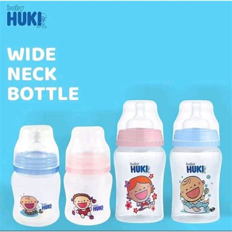 Jual Huki Botol Susu Wide Neck 140ml 230ml PP Bottle Botol Wideneck