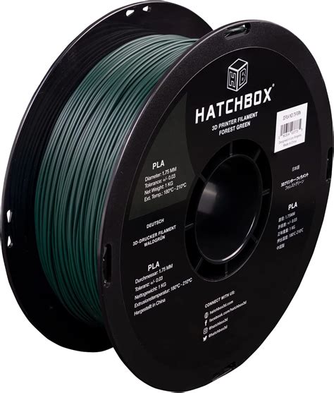 Amazon HATCHBOX PLA PRO 3D Printer Filament Dimensional Accuracy