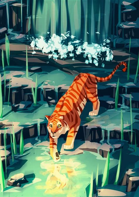 Golden Tiger By Meowmeowmelody On Deviantart