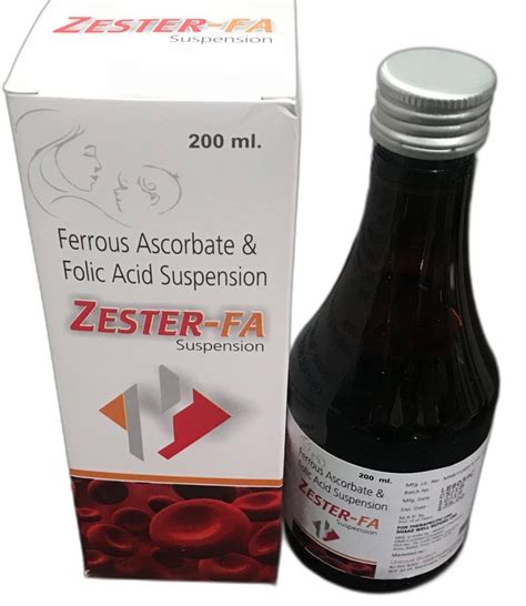 Ferrous Ascorbate Folic Acid Syrup Ml At Rs Bottle In Solan