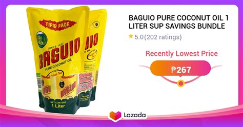 Baguio Pure Coconut Oil Liter Sup Savings Bundle