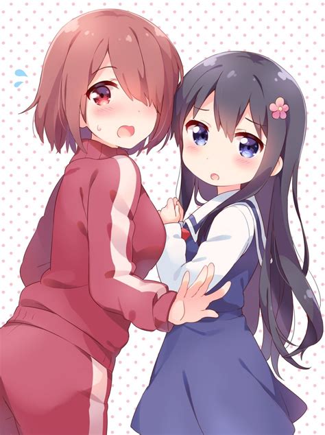 Shirosaki Hana And Hoshino Miyako Watashi Ni Tenshi Ga Maiorita Drawn By Hazuki Sutasuta