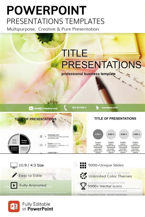 Romantic message PowerPoint Template