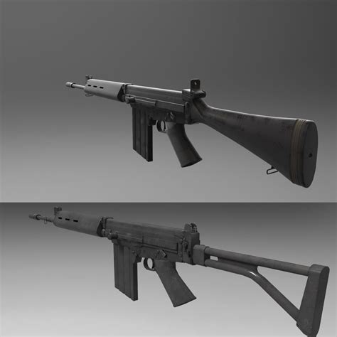 3D Fn Fal Pack TurboSquid 1167154