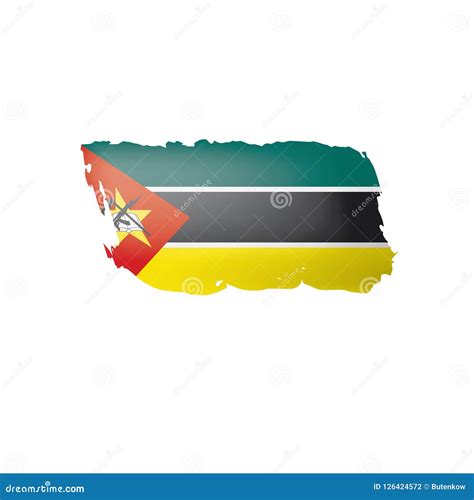 Mozambique Flag Vector Illustration On A White Background Stock Vector