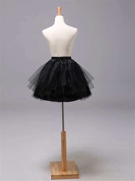 Tulle A Line Tier Short Mini Special Occasion Petticoats Hebeos