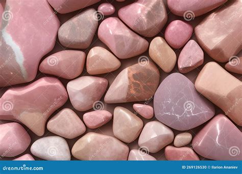 Realistic Feminine Pink Quartz Marble Background Stock Illustration