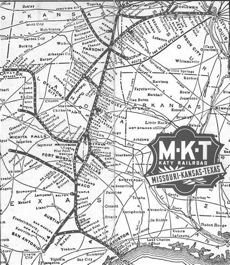 Missouri Kansas and Texas Railroad Map | Frisco.org - St. Louis-San ...