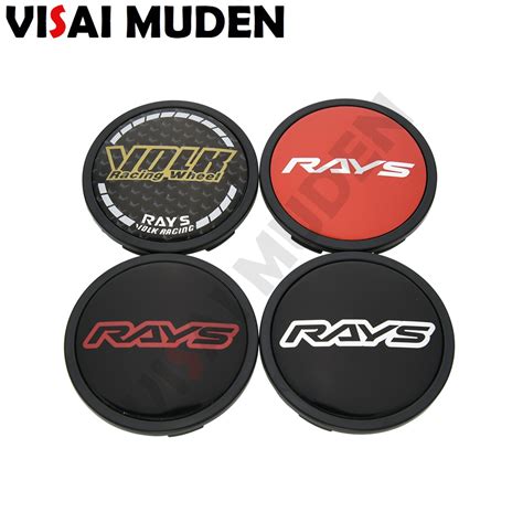 4 Piece Volk Rays Te37 Center Cap 60mm Hub Cap Car Wheel Cover Caps