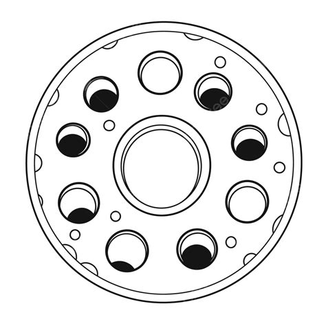 輪子上有十個孔輪廓草圖 向量 孔圖 孔輪廓 孔草圖向量圖案素材免費下載，png，eps和ai素材下載 Pngtree