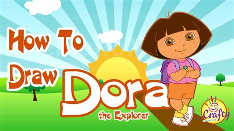 How To Draw Dora The Explorer Dora Bujji Youtube