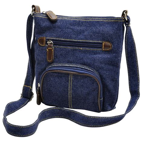 Womens Casual Denim Mini Crossbody Bag Shoulder Bag Messenger Bag