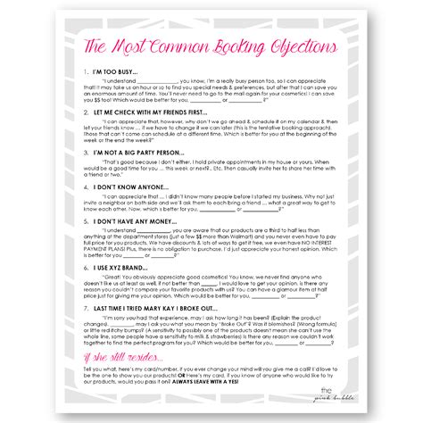 Mary Kay The Most Common Booking Objectives Never Be Without An Answer