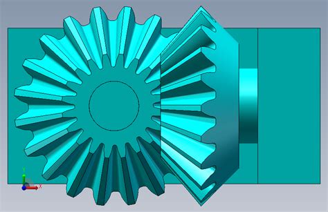 锥形齿轮机构solidworks 2018模型图纸下载 懒石网