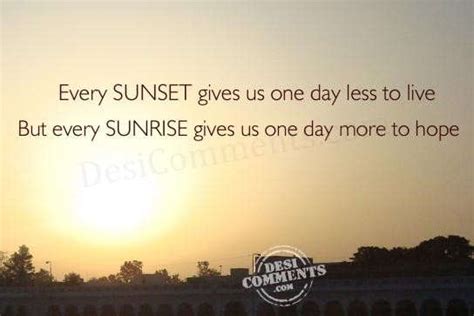 Sunset & Sunrise - Desi Comments