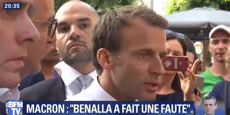 Macron Sur Laffaire Benalla Je Ne Vais Pas Chercher Des Fusibles