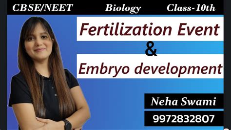 Class Th Neet Cbse Neha Swami Biology Fertilization Events