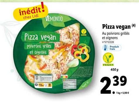 Promo Pizza Vegan Vemondo Chez Lidl ICatalogue Fr