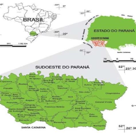 Região Sudoeste Do Estado Do Paraná Download Scientific Diagram