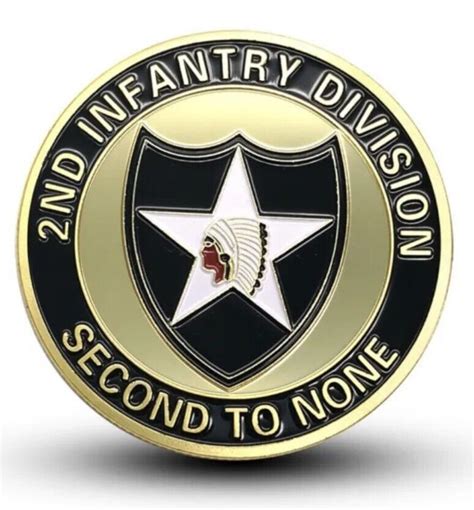 Army Second Nd Infantry Division Challenge Coin Current Militaria