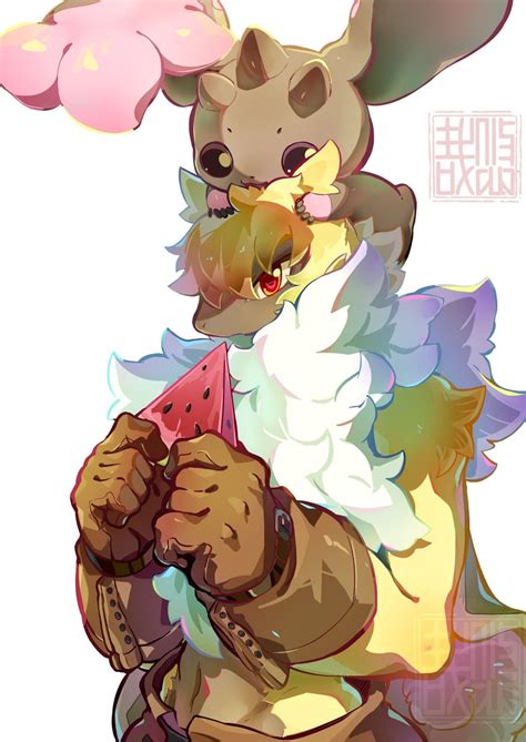 Lopmon And Symbareangoramon Digimon Drawn By Youzaiyouzai112 Danbooru