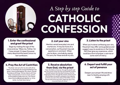 Catholic Confession Step By Step Guide Template Postermywall