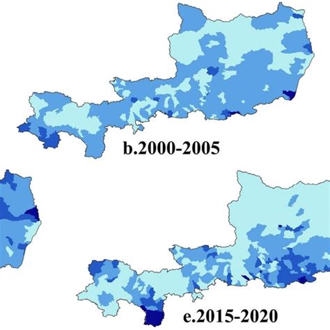 Spatial Distribution Of Net Change Rate Of Arable Land In The Study