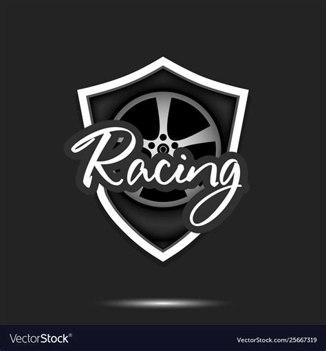 Racing logo design template Royalty Free Vector Image