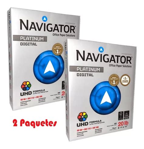 Hojas Blancas Navigator Papel Bond Carta 2 Paquetes 500 Hoja Mercadolibre