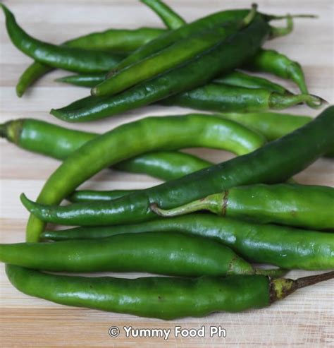 Green Chili Peppers Yummy Food Ph