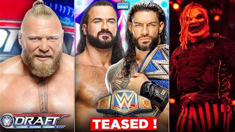 WWE DRAFT 2021 BROCK Lesnar SHOCKING SPOILER Roman Reigns VS