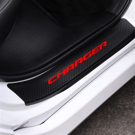 Amazon Leather Car Door Decal Sticker For Charger Carbon Fibre