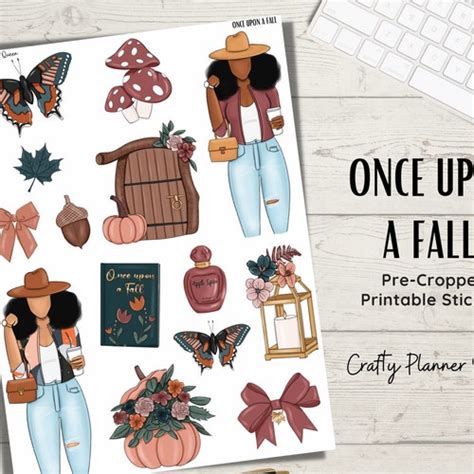 Fall Printable Stickers Autumn Planner Stickers Fall Etsy