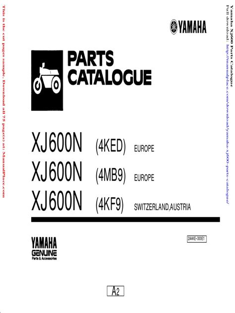 Yamaha Xj600 Parts Catalogue | PDF