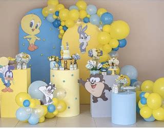 Ideas De Decoraciones Para Cumple De Looney Tunes Looney Tunes Party